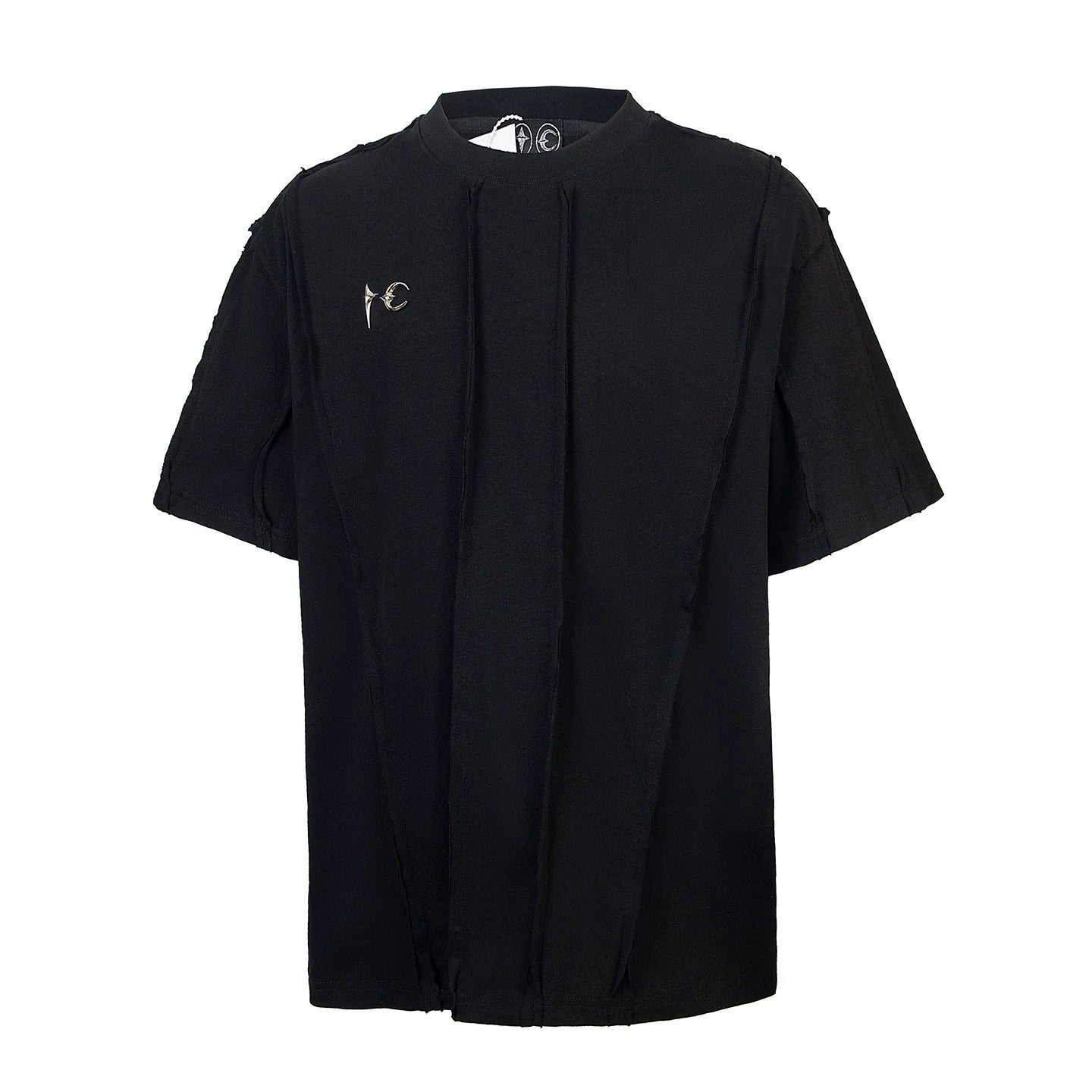 Thug Club Raw Spliced Metal Logo Black Tee