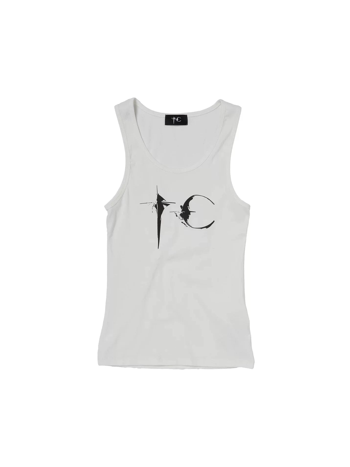 Thug Club American Retro Printed Elastic Sports Sleeveless Tank Top Thin and Versatile Bottom Inner Top Summer