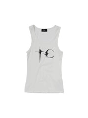Thug Club American Retro Printed Elastic Sports Sleeveless Tank Top Thin and Versatile Bottom Inner Top Summer