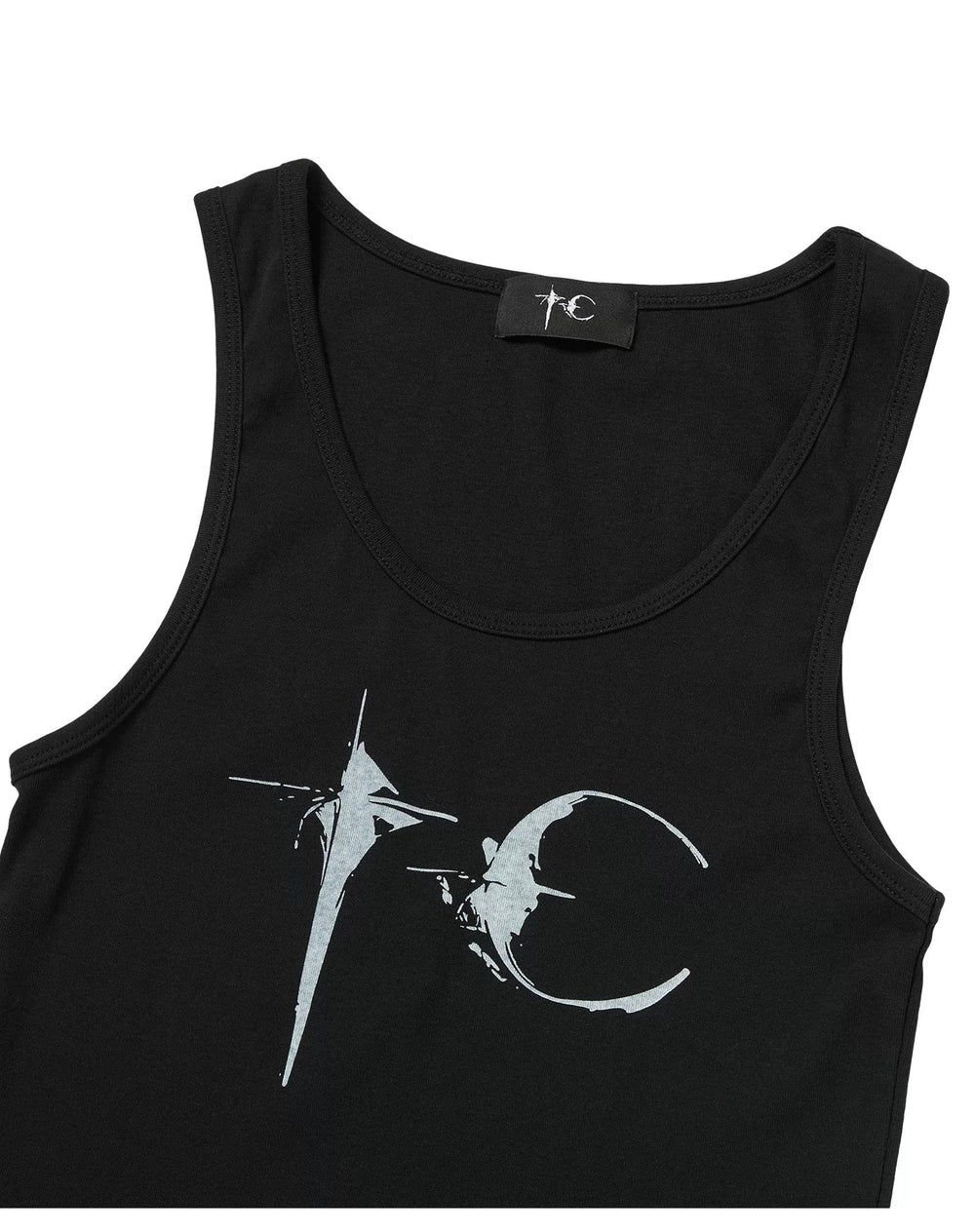 Thug Club American Retro Printed Elastic Sports Sleeveless Tank Top Thin and Versatile Bottom Inner Top Summer