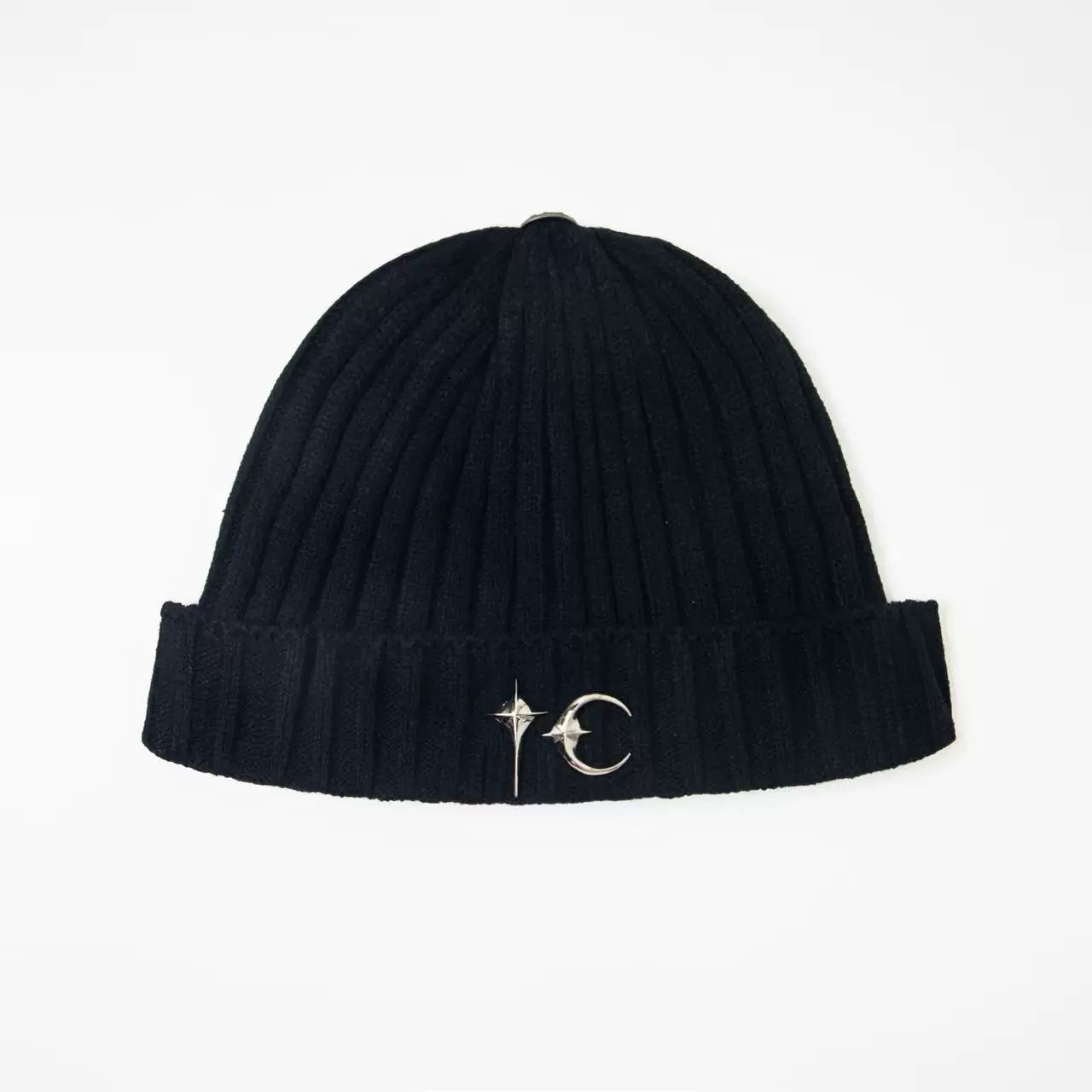 Spot Thug Club 25FW Metal Star and Moon Logo Knitted Wool Hat Cold Hat Autumn/Winter Hoodie for Men and Women
