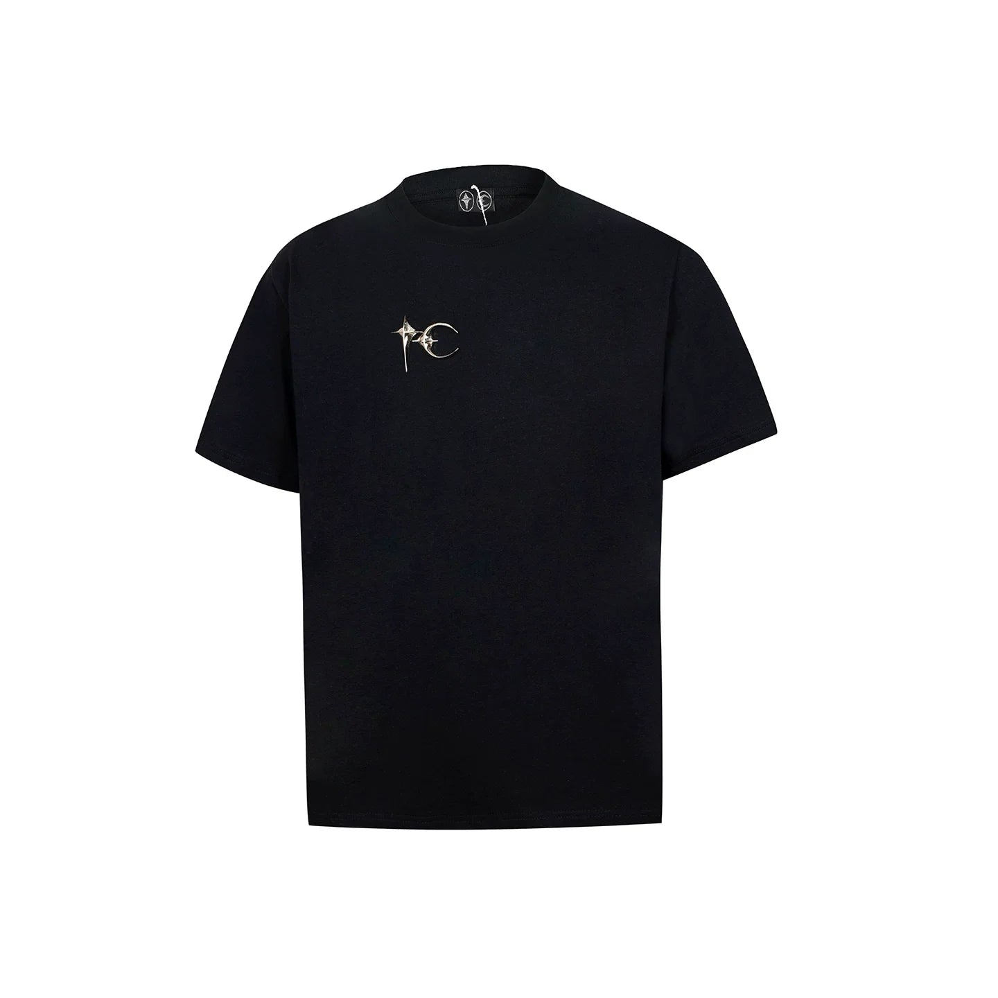 Thug Club Metallic Star‑Crescent Logo Tee