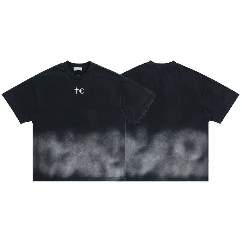 Thug Club Smoke‑Dye Mini Logo Tee