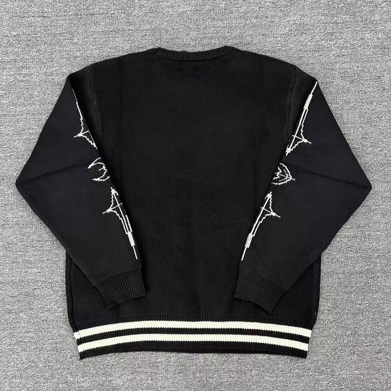 Thug Club 25SS trendy brand thug club new bag heart sand honeycomb knitted loose casual sweater trend