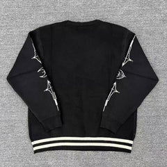 Thug Club 25SS trendy brand thug club new bag heart sand honeycomb knitted loose casual sweater trend