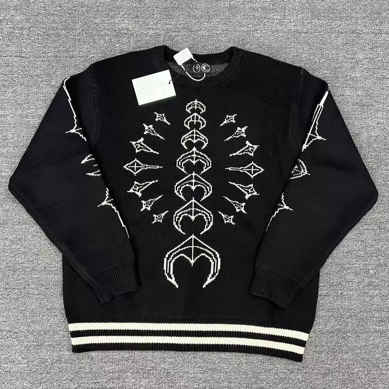 Thug Club 25SS trendy brand thug club new bag heart sand honeycomb knitted loose casual sweater trend