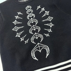 Thug Club 25SS trendy brand thug club new bag heart sand honeycomb knitted loose casual sweater trend