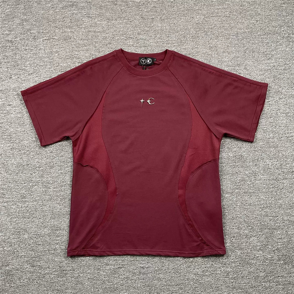 THUG CLUB Patchwork Short-Sleeved T-shirt