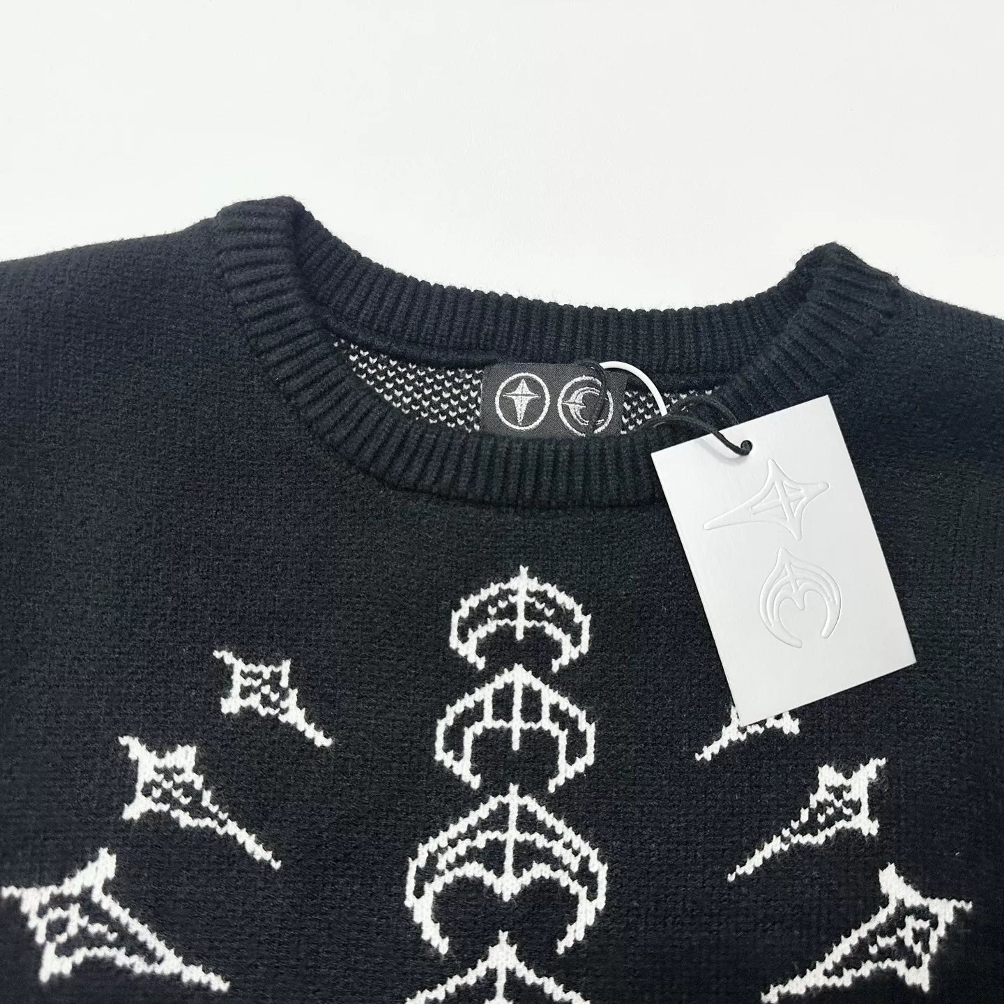 Thug Club 25SS trendy brand thug club new bag heart sand honeycomb knitted loose casual sweater trend