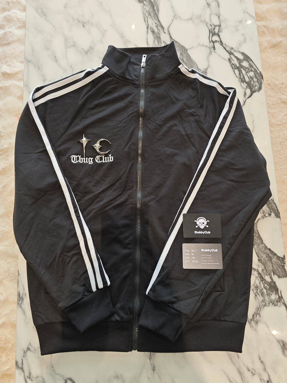 Embroidered dragon pattern out of print Thug club collaboration dragon pattern jacket sports jacket heavyweight embroidery