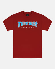 OUTLINED - TSHIRT - CARDINAL RED