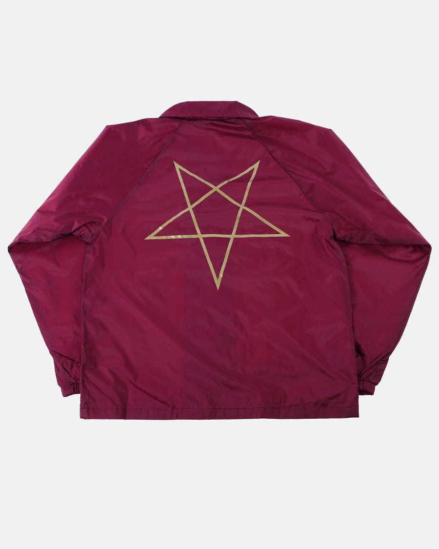 Pentagram Coach Jacket (Maroon)