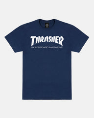 SKATE MAG - TSHIRT - NAVY / WHITE