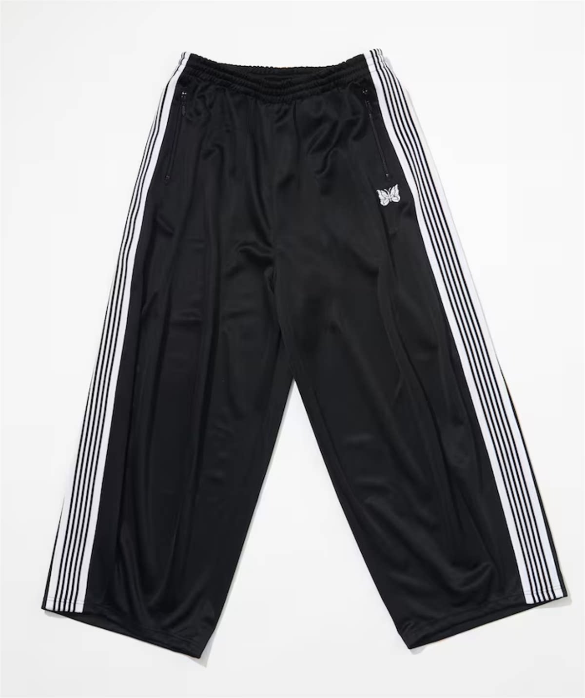 Needles Stripe Wide‑Leg Track Pants