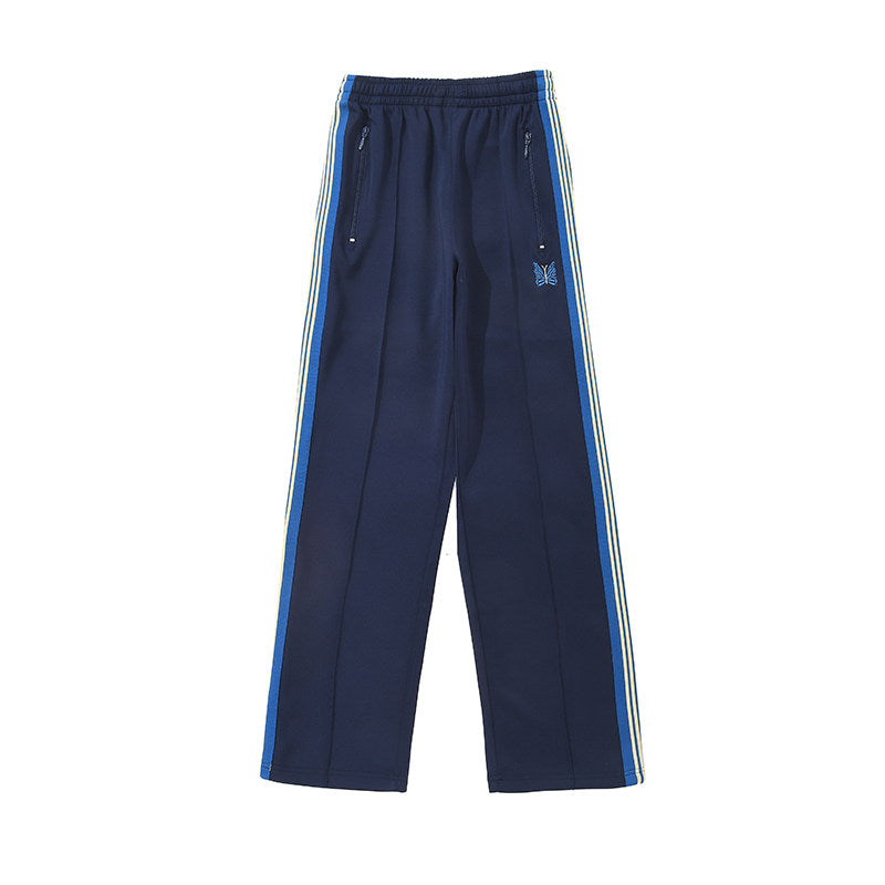 Needles Navy Side‑Stripe Track Pants