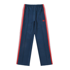 Needles Navy Red‑White Side‑Stripe Track Pants