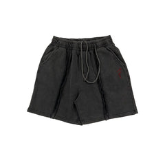 THUG CLUB Washed Loose Drawstring Shorts