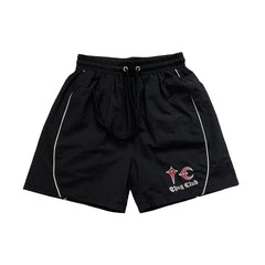 THUG CLUB Nylon Logo Track Shorts