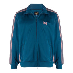 Needles Teal Pink‑Stripe Track Jacket