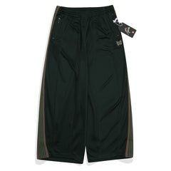 Needles Green‑Brown Side‑Stripe Track Pants