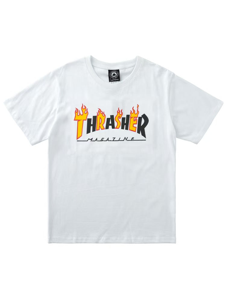 Flame T-SHIRT - white