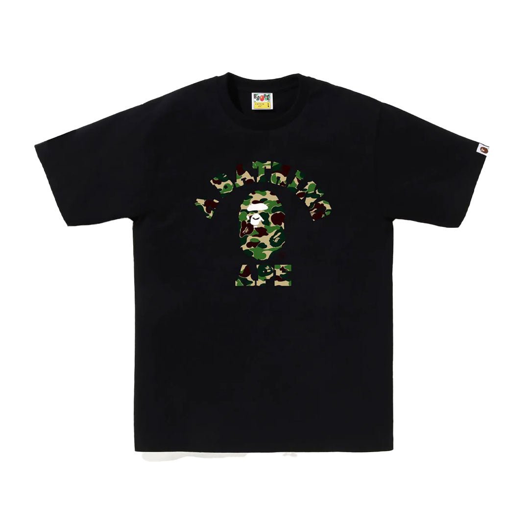 BAPE ABC Camo College Tee Black