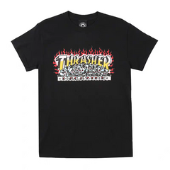 THRASHER  T-SHIRT - BLACK