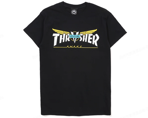 THRASHER  T-SHIRT - BLACK